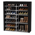 Sapateira Dupla Dobrável Cor Preto