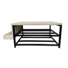 Sapateira E Banco Para Hall De Entrada Estilo Industrial Saar