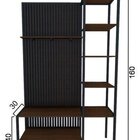 Sapateira E Cabideiro De Madeira E Ferro - Tendenci - Delta -