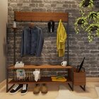 Sapateira E Cabideiro De Madeira E Ferro - Tendenci - Pegasi