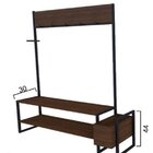 Sapateira E Cabideiro De Madeira E Ferro - Tendenci - Pegasi