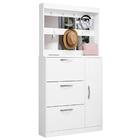 Sapateira E Porta Objetos Com Espelho Pedras Malbec