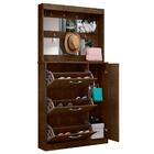 Sapateira E Porta Objetos Com Espelho Pedras Malbec