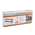Sapateira em Bambu Preta 33x66x28cm Spaceo