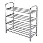 Sapateira Em Inox 4 Prateleiras Organizador De Tenis E Sapato