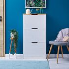 Sapateira Em Madeira Maciça 3 Portas 18 Pares Basil - Mel Bra