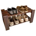 Sapateira Em Madeira Para Organizar Sapatos Cor Imbuia