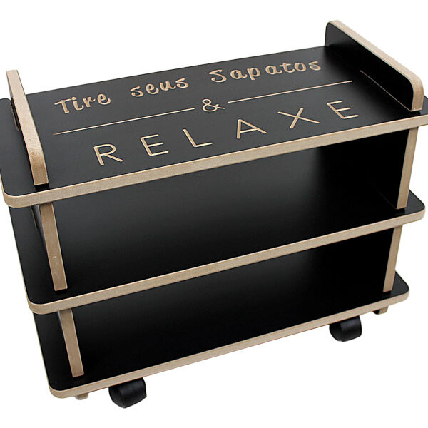 Sapateira Entrada De Casa Multiuso Com Rodinhas