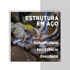 Sapateira Escritório Branca E Tubos Cromados Carraro