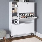 Sapateira Estante 3 Portas 4 Prateleiras  Branco