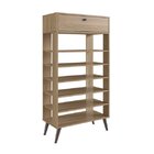 Sapateira Estante Com 1 Gaveta 6 Prateleiras  Oak
