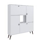 Sapateira Estante Com 4 Portas 8 Prateleiras E Nicho Completa