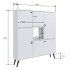 Sapateira Estante Com 4 Portas 8 Prateleiras E Nicho Completa