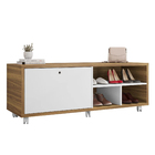 Sapateira Estilo 1 Porta 2 Prateleiras com Rodizios Caemmun