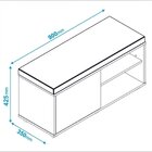 Sapateira Estofada 1 Porta Brv Móveis Branco/estofado Preto