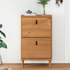 Sapateira Estreita Organizadora Madeira Mikka Compacta Tênis