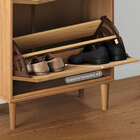 Sapateira Estreita Organizadora Madeira Mikka Compacta Tênis