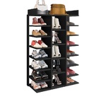 Sapateira Ferrary Preta C/ 20 Nichos Pra Organizar Calçados
