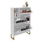 Sapateira Florença 3 Pt Branca