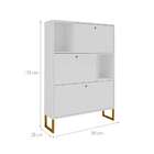 Sapateira Florença 3 Pt Branca