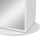 Sapateira Giratória Com Espelho Esthela Branco Móveis Lopas