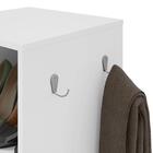 Sapateira Giratória Com Espelho Esthela Branco Móveis Lopas