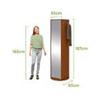 Sapateira Giratória Com Espelho Esthela Frassino Lopas