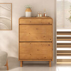 Sapateira Grande Alta 18 Pares De Madeira Organizadora Freijó