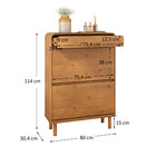 Sapateira Grande Alta 18 Pares De Madeira Organizadora Freijó