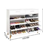 Sapateira Grécia Branco/hannover – Potente Móveis