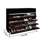 Sapateira Grécia Preto/hannover – Potente Móveis