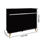 Sapateira Grécia Preto/hannover – Potente Móveis