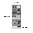 Sapateira Grife 2 Portas Com Espelho E 1 Gaveta Demobile Cor