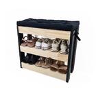 Sapateira Hall Entrada Organizador Multiuso C/almofada Preta