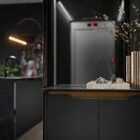 Sapateira Hall Flow Preto/freijó – Ej Móveis