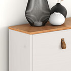 Sapateira Horizontal Hall De Entrada 4 Portas Mikka Branco 24