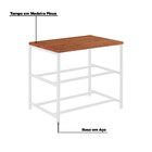 Sapateira Industrial Base Aço Branco Shoemaker Madeira Mel G1