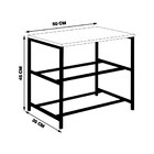 Sapateira Industrial Base Aço Preto Shoemaker Mdf Branco G17