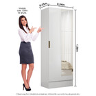 Sapateira Iris Plus 1 Porta 5 Prateleiras Com Espelho Carioca