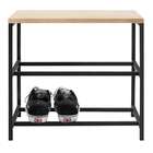 Sapateira Jangada Pinus Natural E Preta