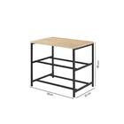 Sapateira Jangada Pinus Natural E Preta