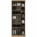 Sapateira Jhully 1 Porta Com Espelho Rústico - Bci Móveis