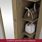 Sapateira Jhully 1 Porta Com Espelho Rústico - Bci Móveis