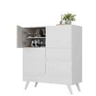 Sapateira Julia 2 Portas 4 Gavetas Branco - Moville