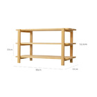 Sapateira Laguna 3 Prat 90cm Em Madeira - Mel