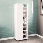 Sapateira Madeira Branca 1,67x60x42cm Politorno