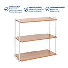 Sapateira Industrial Madeira e Aço Freijó 9 Pares 67x67x30cm Bemfixa