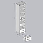Sapateira Madeira Maciça 1 Gaveta 1 Porta Ouro Café