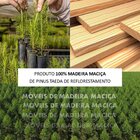 Sapateira Madeira Maciça 1 Gaveta 1 Porta Ouro Café