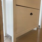 Sapateira Madeira Maciça 3 Gavetas Topázio Branco /freijó